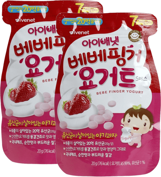 Combo 2 Sữa chua sấy lạnh Ivenet Bebe vị dâu 20g