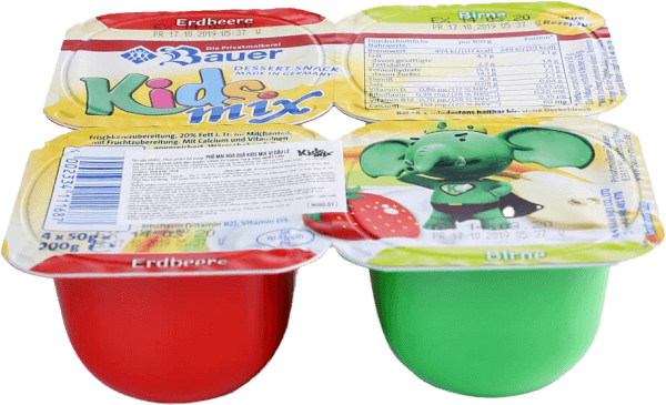 Phô mai hoa quả Kids Mix vị dâu lê 50g - Lốc 4