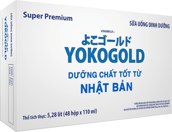 Thùng sữa uống dinh dưỡng Vinamilk Yoko Gold 110ml (Lốc 4 hộp)