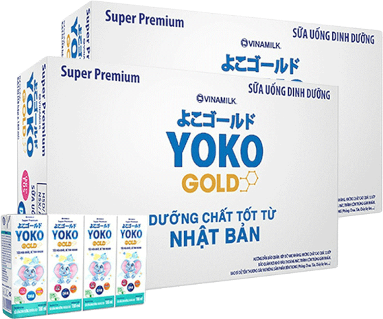 Combo 2 thùng Sữa uống dinh dưỡng Vinamilk Yoko Gold 180ml (Lốc 4 hộp)
