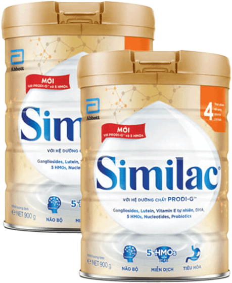 Combo 2 Sữa Similac 5G số 4 900g (2-6 tuổi)