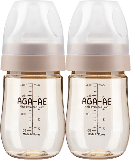 Combo 2 Bình sữa PPSU AGA-AE 180ml (Beige)