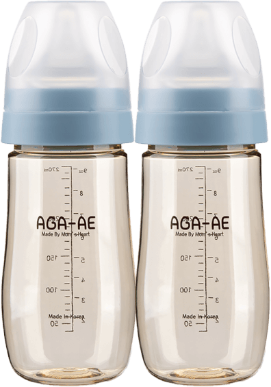 Combo 2 bình sữa PPSU AGA-AE 270ml (xanh)
