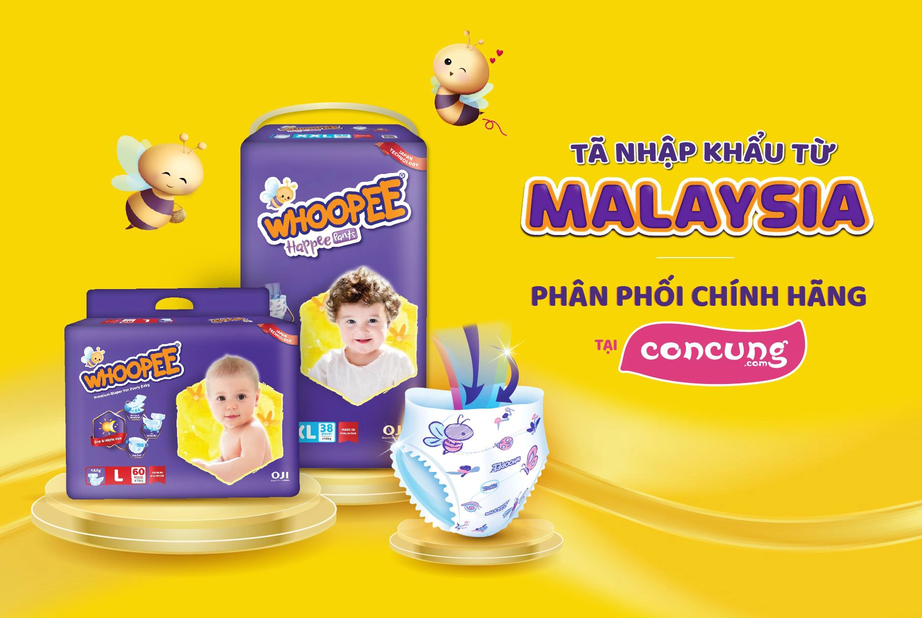 5 ưu điểm vượt trội của tã Whoopee 