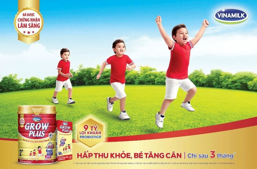 Tại sao sữa Vinamilk Dielac Grow Plus được các mẹ tin dùng cho trẻ suy dinh dưỡng?