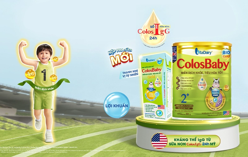 Sữa Colosbaby Bio Gold có giúp bé tăng sức đề kháng không?