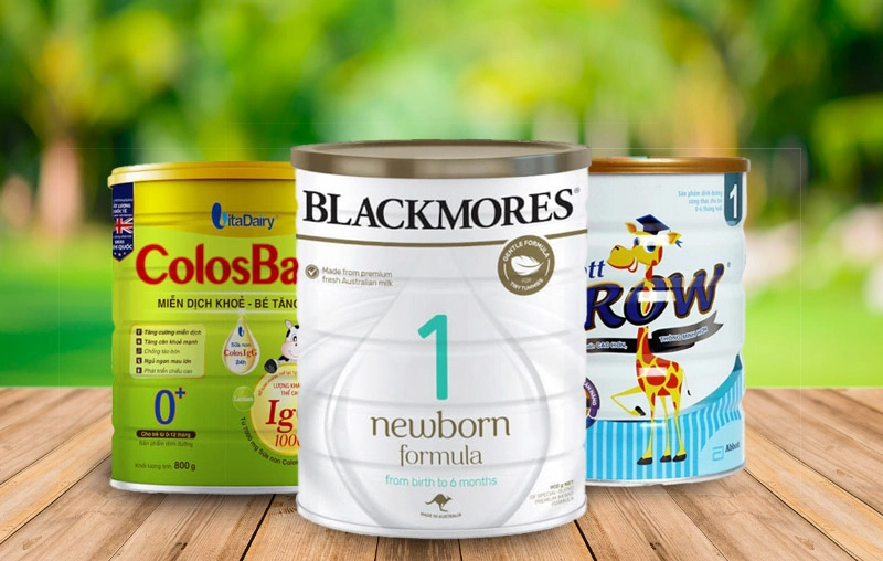 Top 3 sữa công thức cho trẻ dưới 6 tháng tăng cân hiệu quả