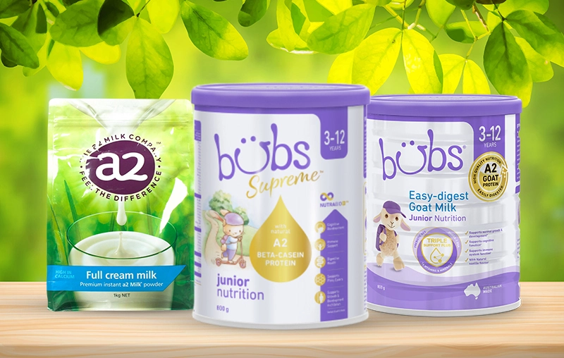 Top 3 sữa A2 Úc được nhiều mẹ Việt tin dùng hiện nay