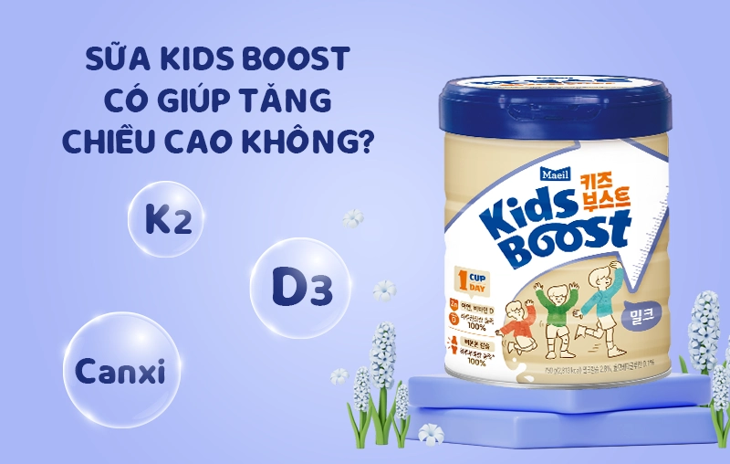 Thực hư về hiệu quả giúp bé tăng chiều cao của sữa Kids Boost