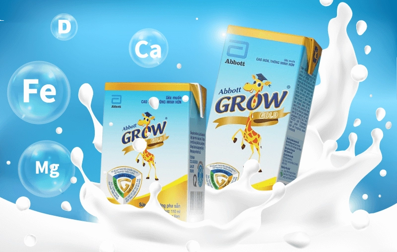 Khám phá 4 công dụng tuyệt vời của sữa hươu cao cổ pha sẵn Abbott Grow với bé 1 tuổi