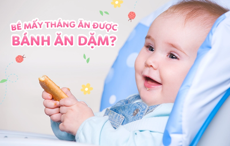 [Giải đáp] Bé mấy tháng ăn được bánh ăn dặm?