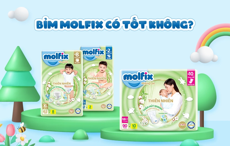 Review chi tiết bỉm Molfix: Có tốt không? Giá bao nhiêu?