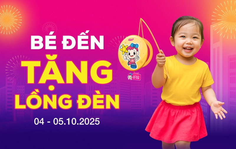 BÉ ĐẾN TẶNG LỒNG ĐÈN