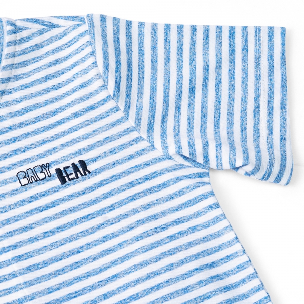 Bộ bé trai ngắn Bst Gấu mụp Animo VĐ1122091 (6-9M,Xanh )