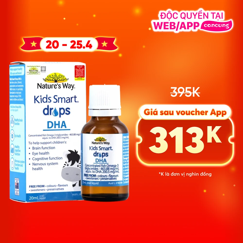 Thực phẩm bảo vệ sức khỏe Kids Smart Drops  DHA