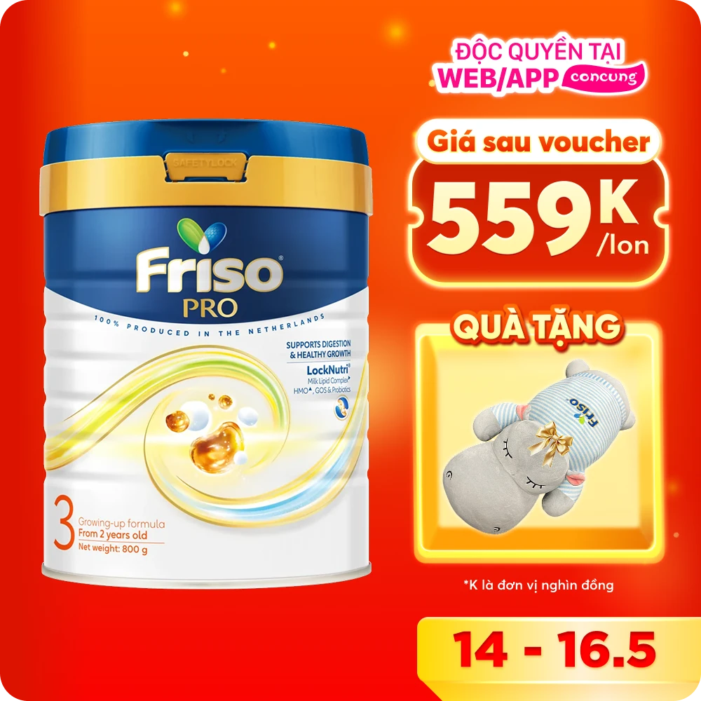 SPDDCT Friso Pro 3, 800g (trên 2 tuổi)