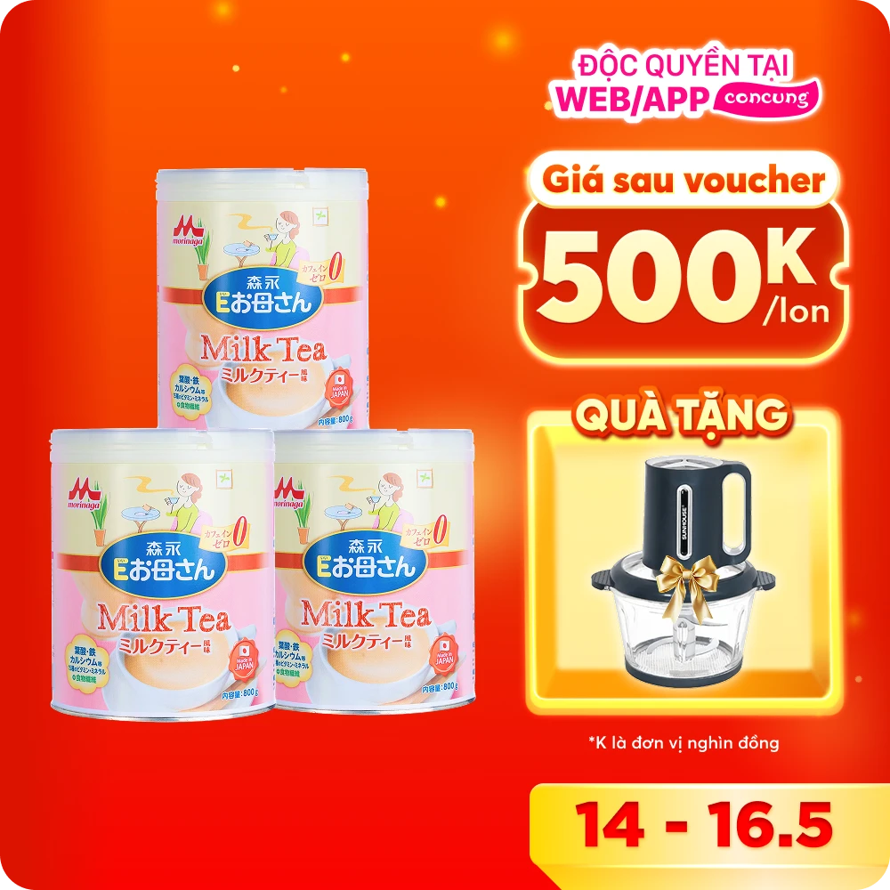 Sữa bầu Morinaga E-Okasan hương trà sữa 800g