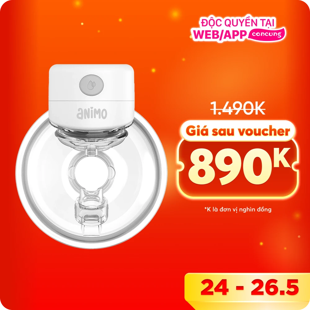 Máy hút sữa rảnh tay & không dây Animo