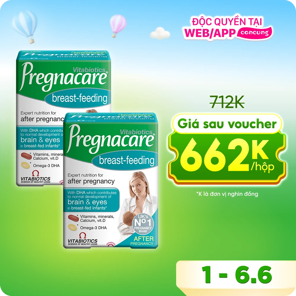 Thực phẩm bảo vệ sức khỏe PREGNACARE BREAST-FEEDING