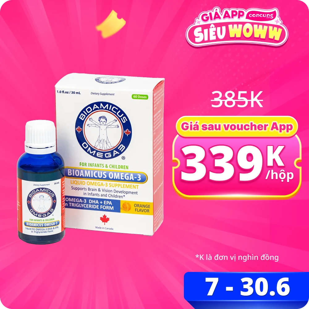 Thực phẩm bảo vệ sức khỏe BioAmicus Omega-3
