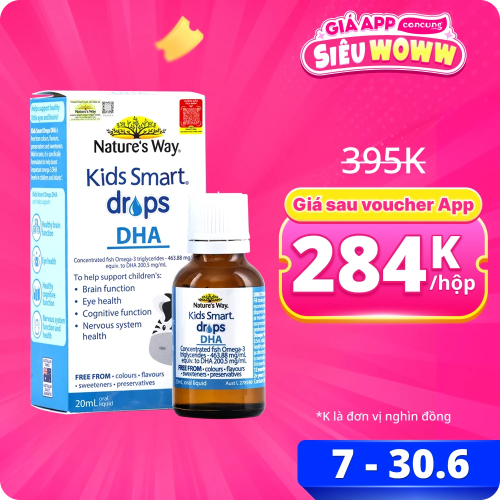 Thực phẩm bảo vệ sức khỏe Kids Smart Drops  DHA