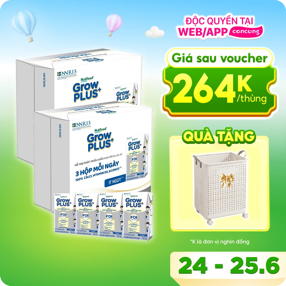 Thùng Sữa tươi tiệt trùng Oldenburger có đường 180ml (lốc 4 hộp)