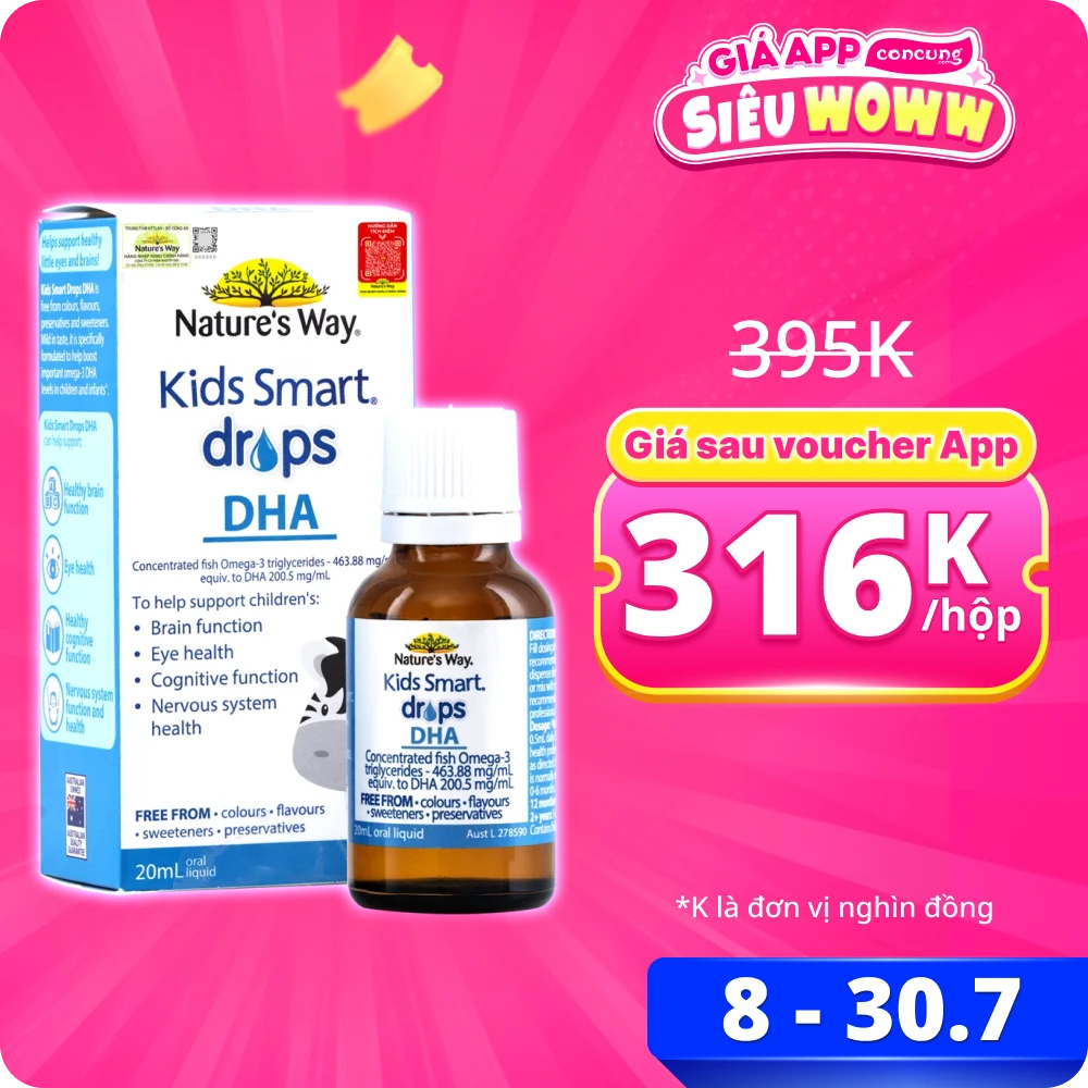 Thực phẩm bảo vệ sức khỏe Kids Smart Drops  DHA