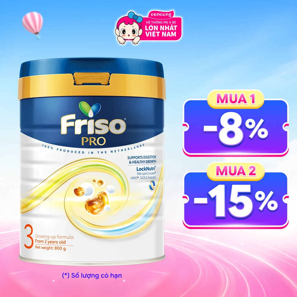 SPDDCT Friso Pro 3, 800g (trên 2 tuổi)