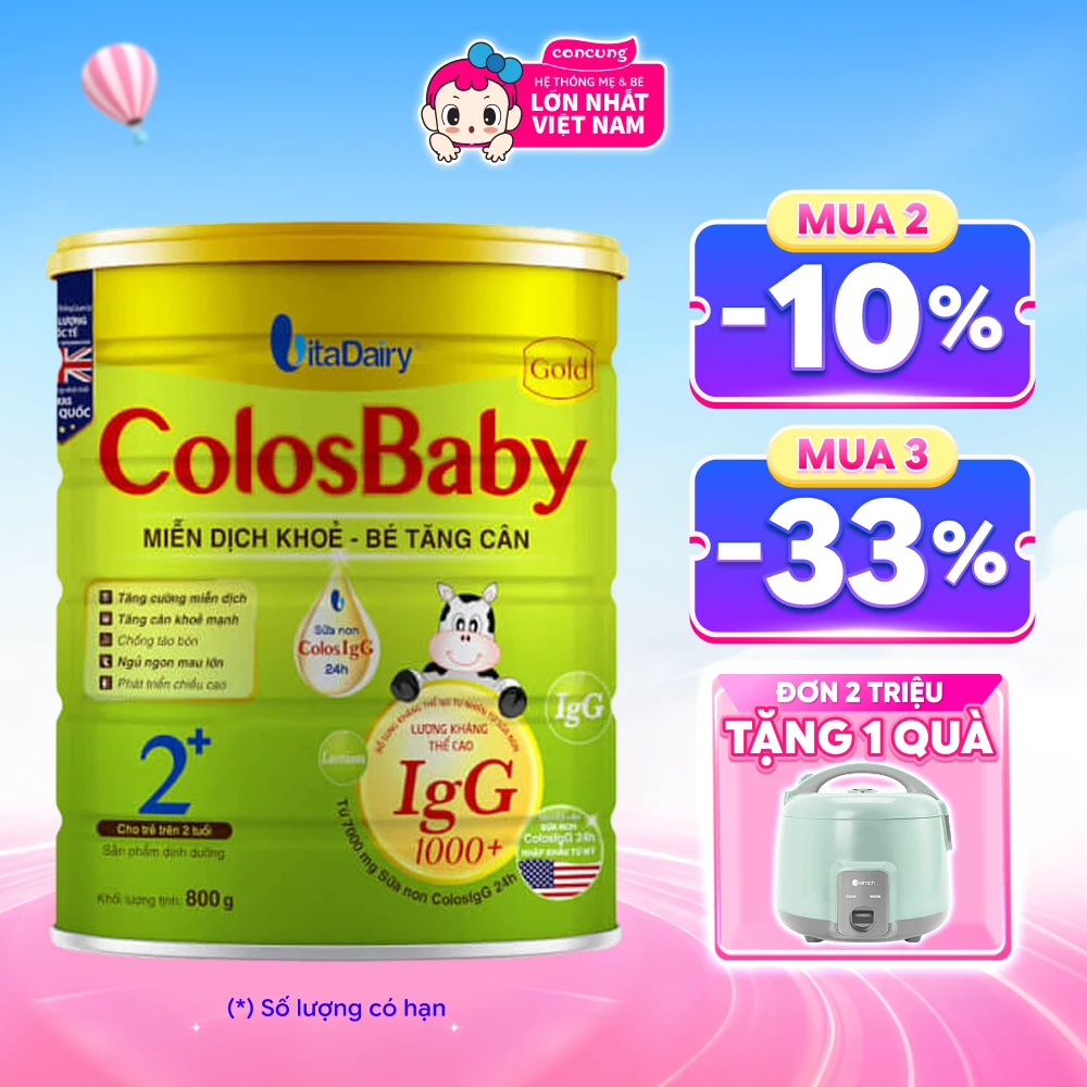 Combo 2 Sữa COLOSBABY GOLD 2 800G