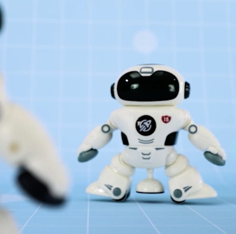 Robot âm nhạc xoay 360 độ có đèn YN374456