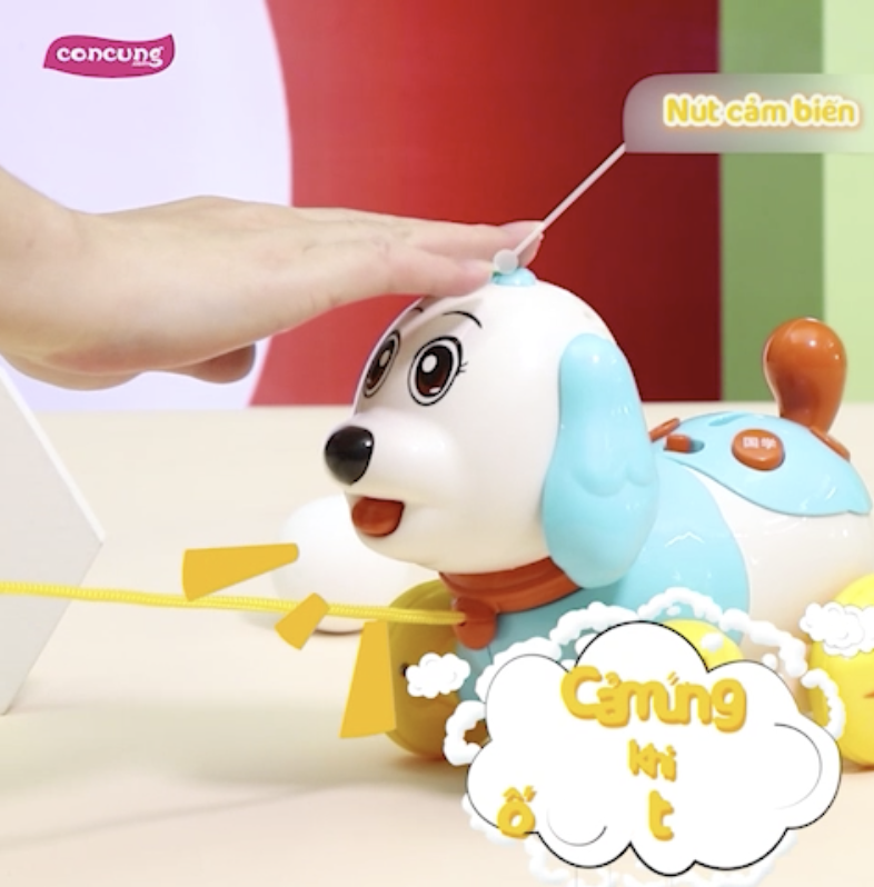 Đồ chơi chú chó thông minh có nhạc kèm dây kéo YN452562