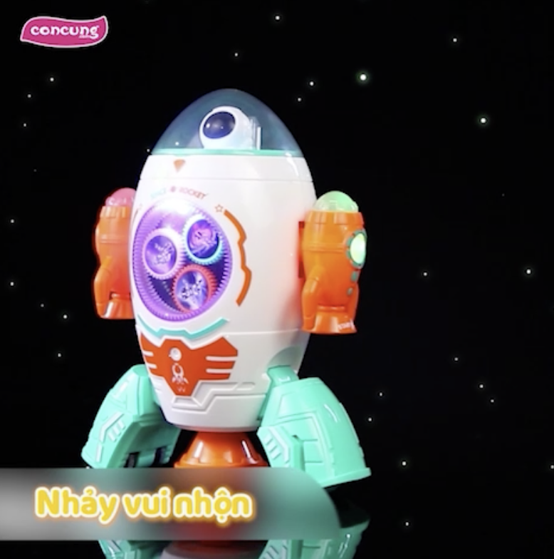 Đồ chơi tên lửa không gian vui nhộn biết nhảy có nhạc và đèn YN488938
