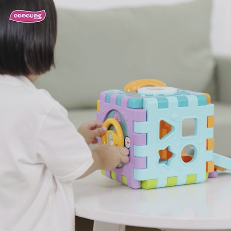 Hộp âm nhạc đa năng 6 miếng ghép kèm thả khối YN427038