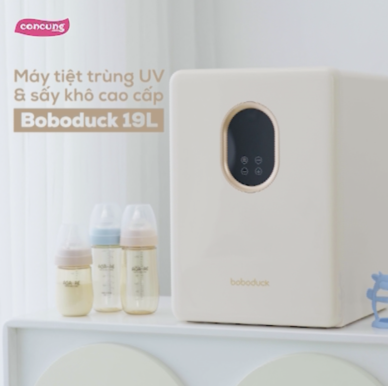 Máy tiệt trùng UV và sấy khô cao cấp Boboduck (19L, F6235)