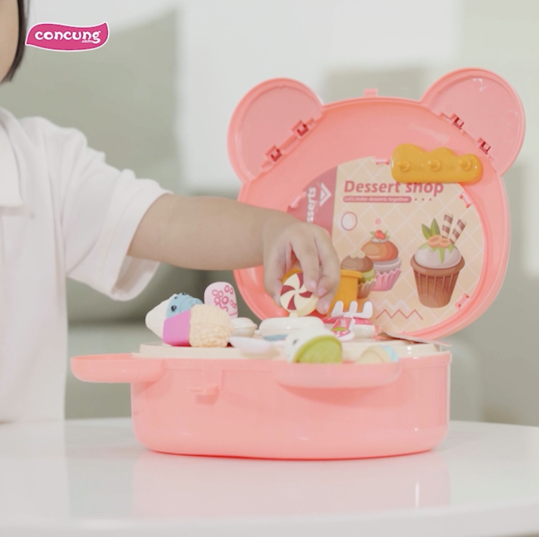 Túi xách nhập vai bán kem hình gấu ngộ ngĩnh 21pcs CY369198