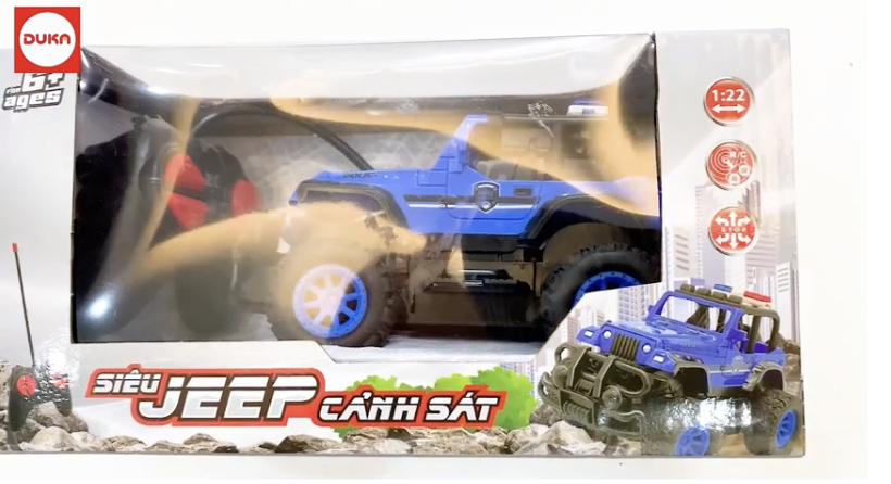 Xe điều khiển siêu Jeep cảnh sát DK81150