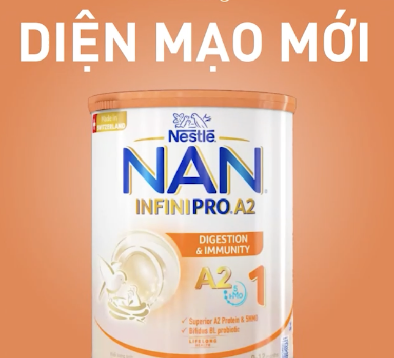 Sữa NAN INFINIPRO A2 800g số 1 (0-1 tuổi) 
