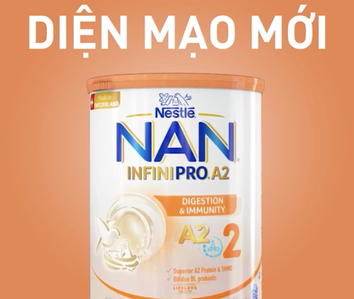 Sữa NAN INFINIPRO A2 số 2 800g (1-2 tuổi) (Giao bao bì ngẫu nhiên)