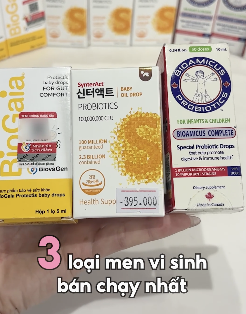 So sánh 3 men vi sinh bán chạy nhất