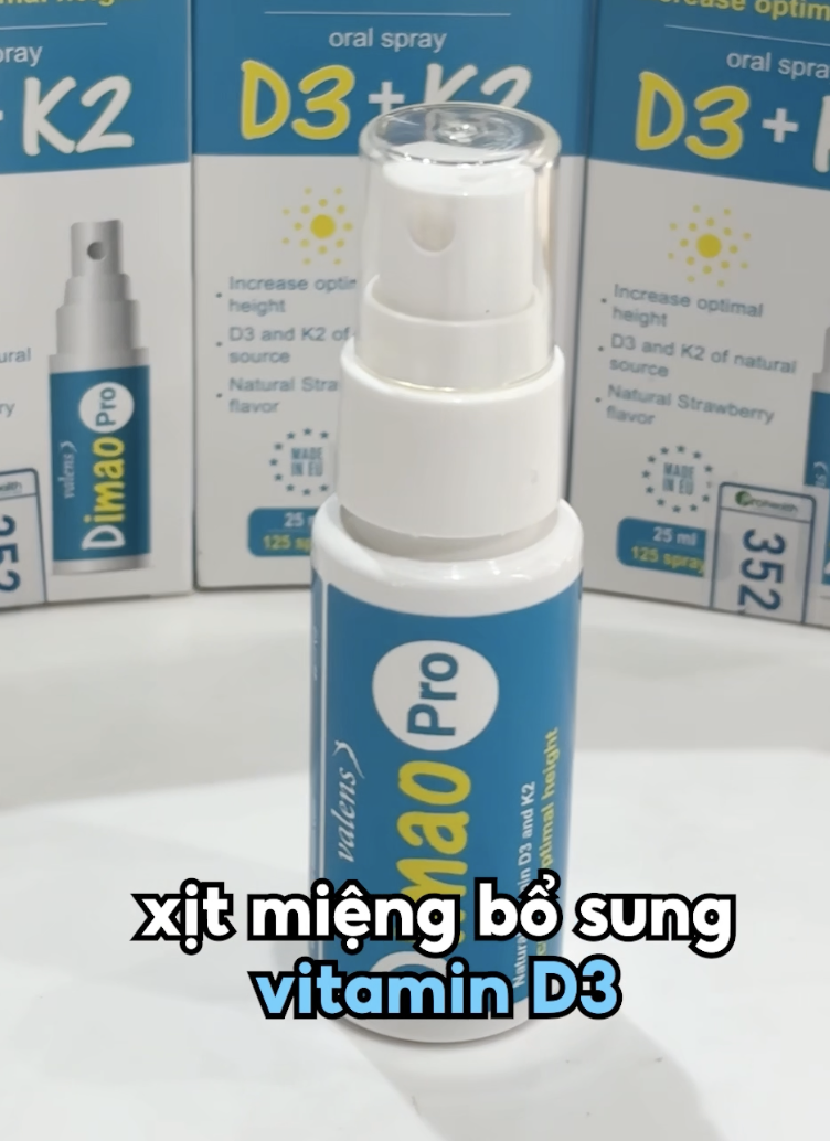 Xịt bổ sung D3 thuần siêu tiện lợi