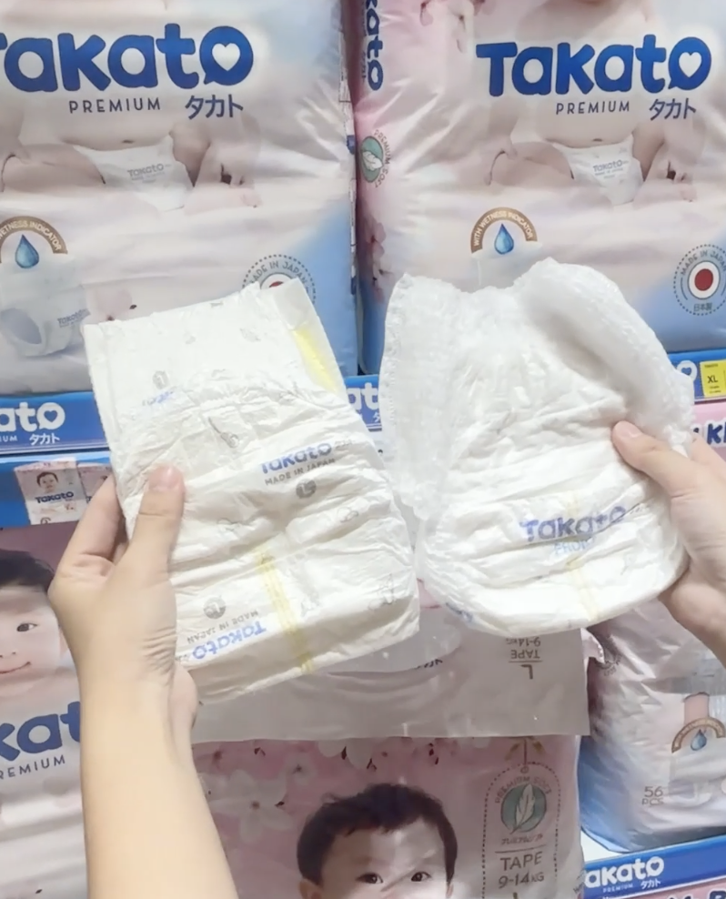 Tã chân ái cho giai đoạn sơ sinh thay tã liên tục