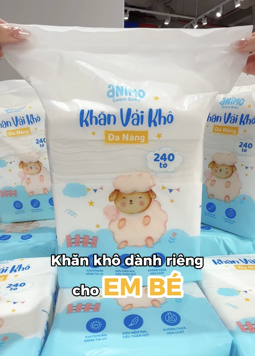 Khăn vải khô đa năng Animo