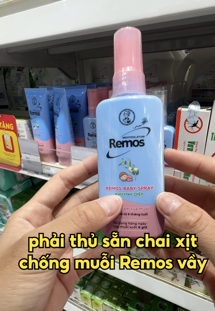 Xịt chống muỗi Remos, chống muỗi 6 tiếng