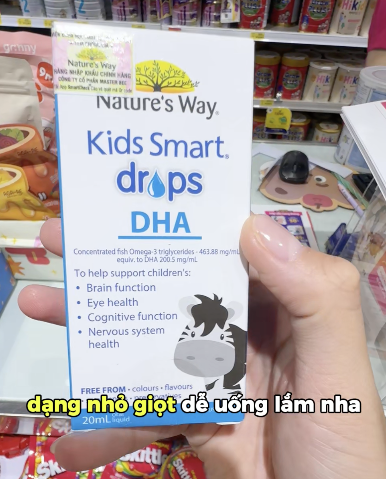 DHA nhỏ giọt siêu dễ uống cho bé