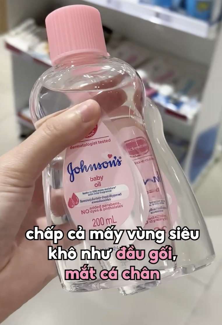 Dầu dưỡng ẩm da mướt mịn, ủ tóc, dưỡng móng siêu đa năng