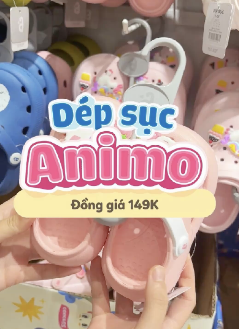 Dép sục Animo đồng giá siêu xinh cho bé