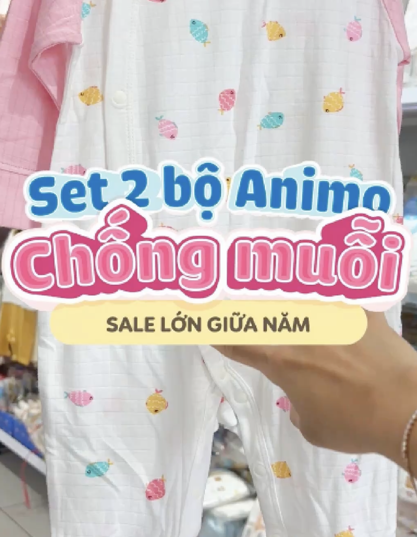 Set 2 bộ Animo chống muỗi cho bé