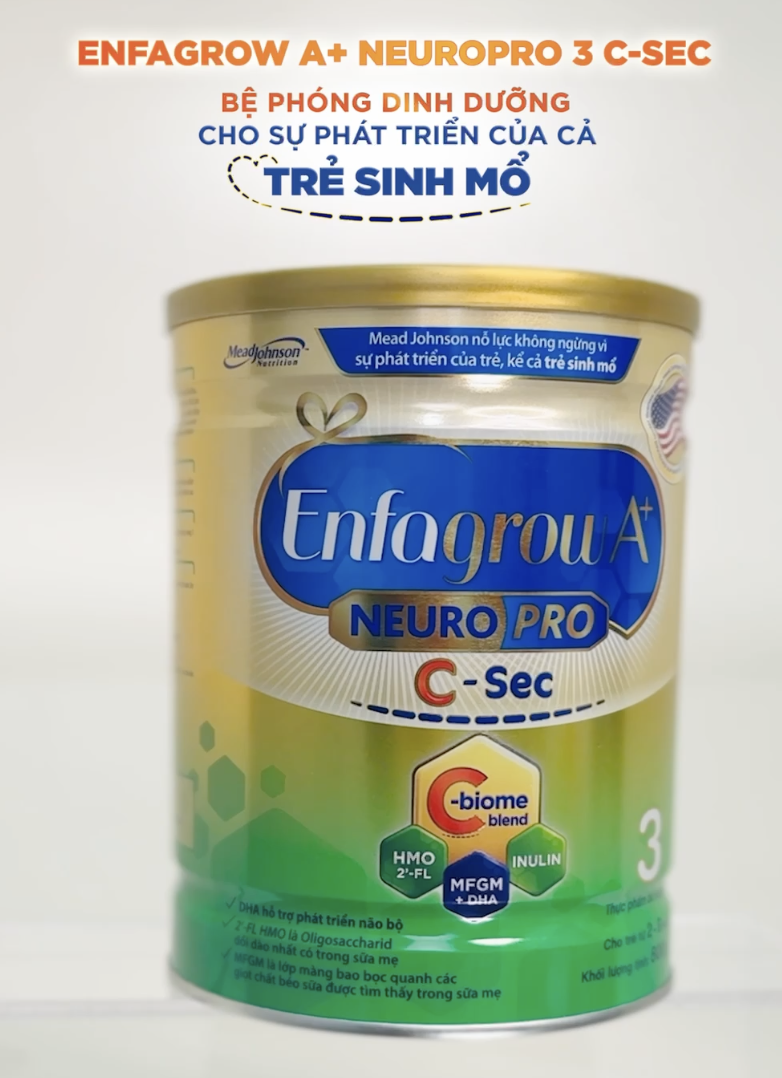 Bệ phóng dinh dưỡng cho sự phát triển của cả trẻ sinh mổ