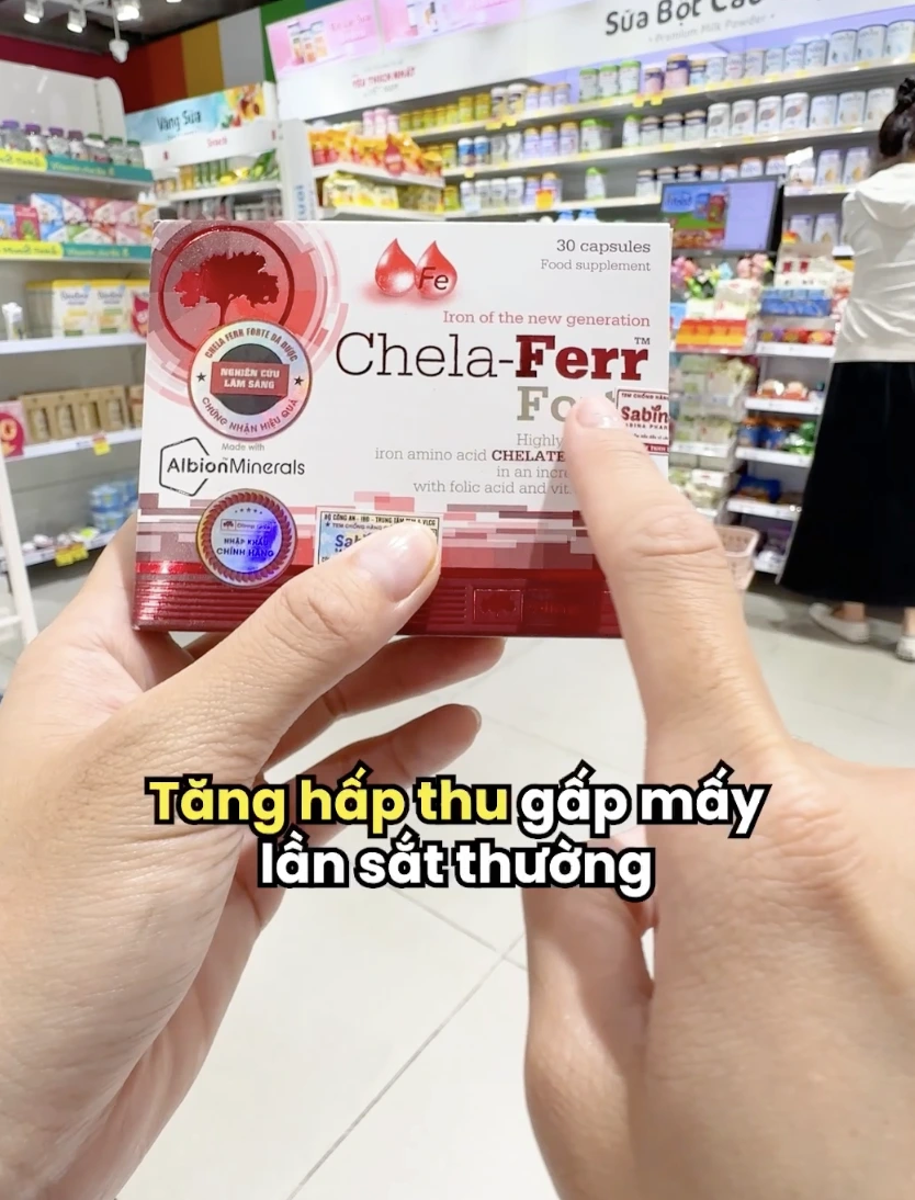 Sắt hữu cơ tăng hấp thu gấp mấy lần săt thường luôn ạ