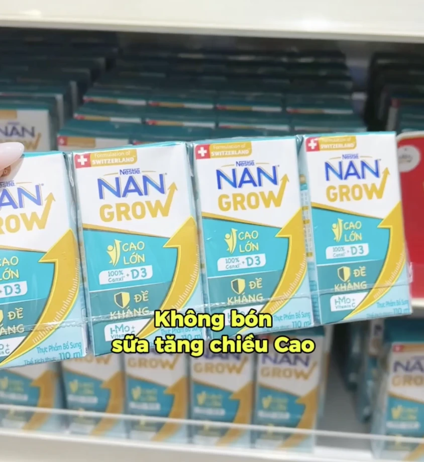 Sữa Thuỵ Sỹ không bón, tăng chiều cao mà vị ngọt hoàn toàn tự nhiên